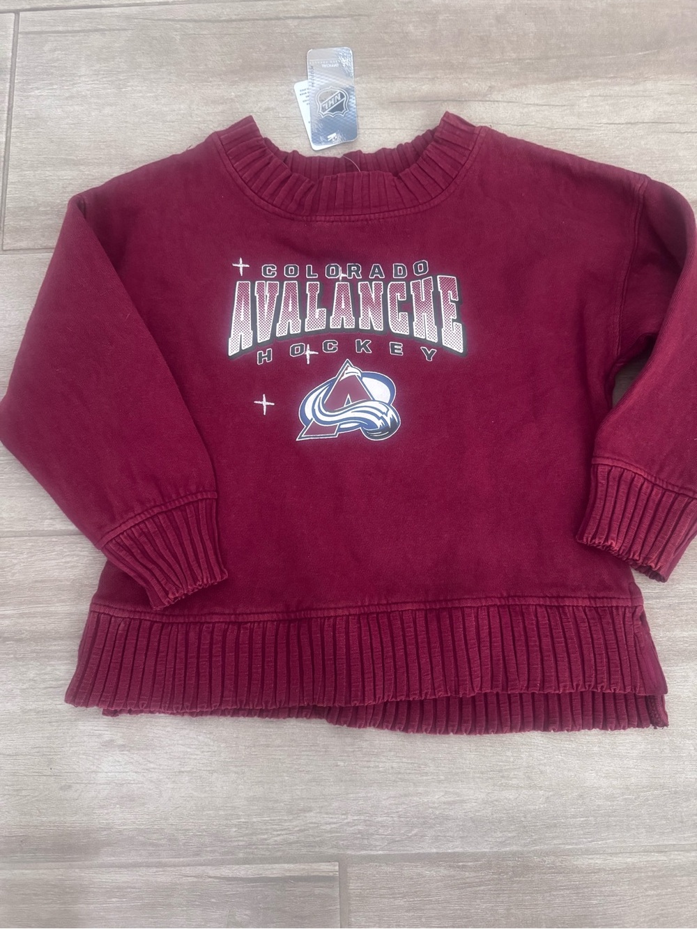 NHL Colorado Avalanche Youth Maroon Crewneck Sweatshirt